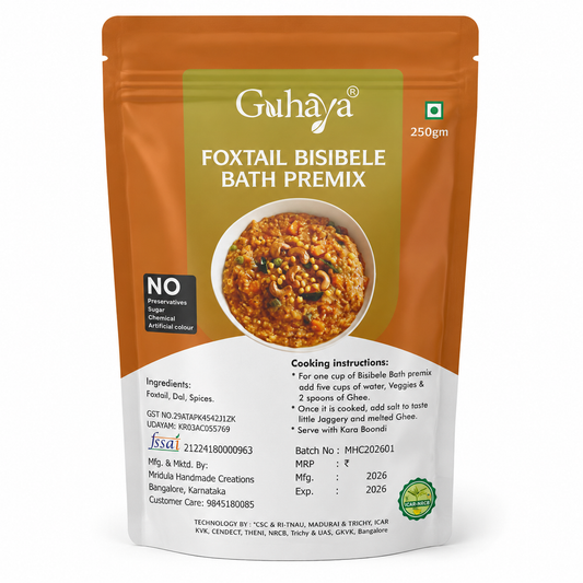 Foxtail Millet Bisibele Bath Premix - 250 gm
