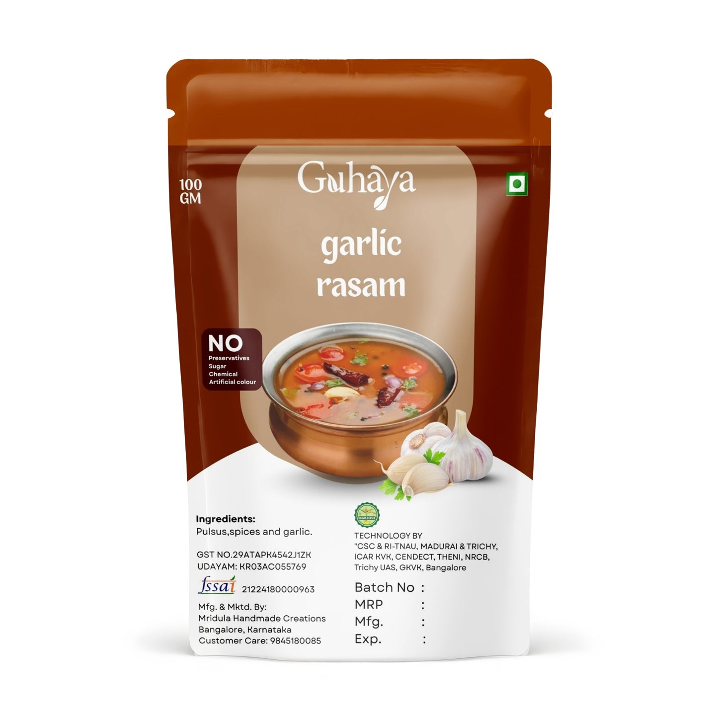 Garlic Rasam Powder - 100 gm