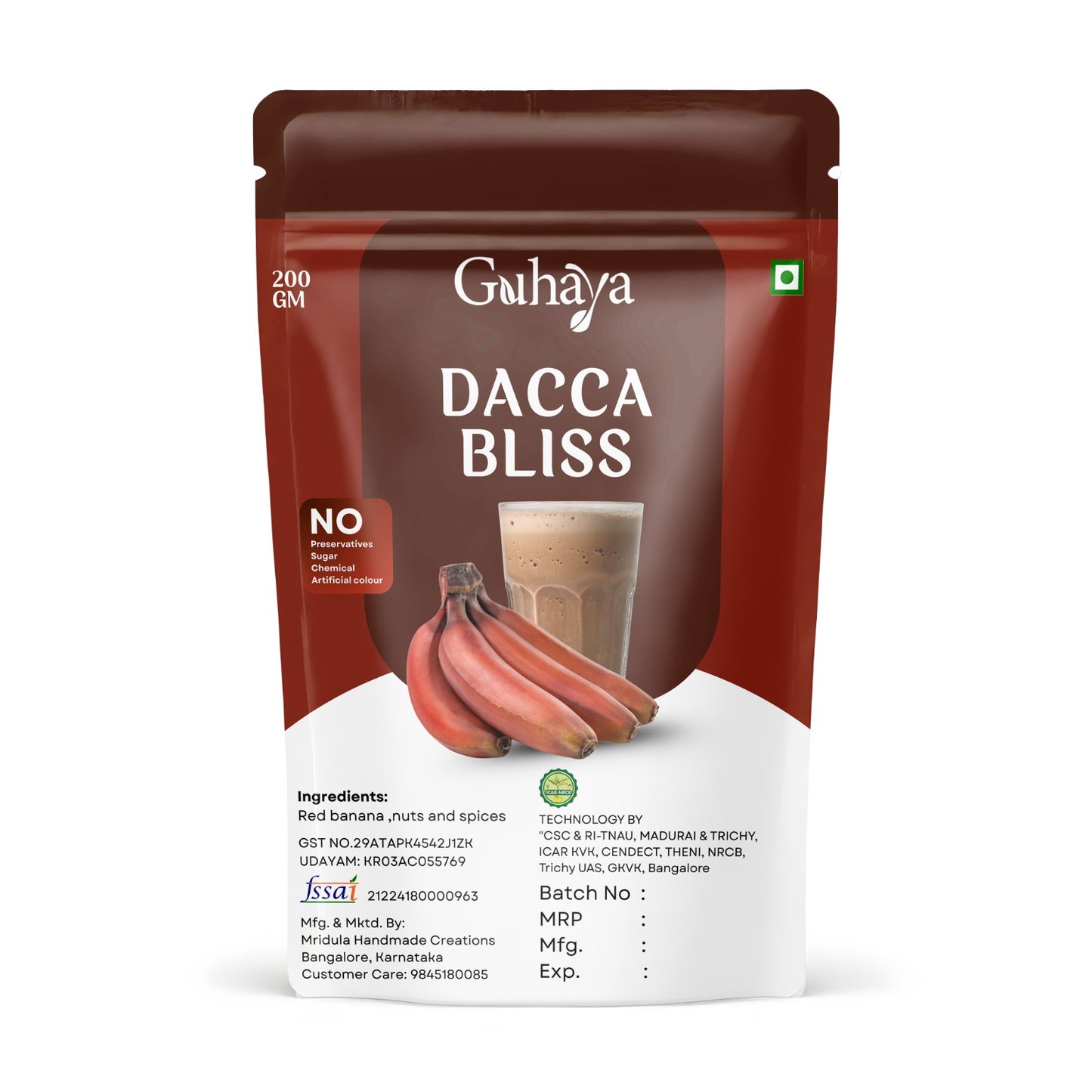 Dacca Bliss – Red Banana Health Drink Mix (200g)